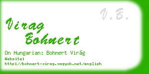 virag bohnert business card
